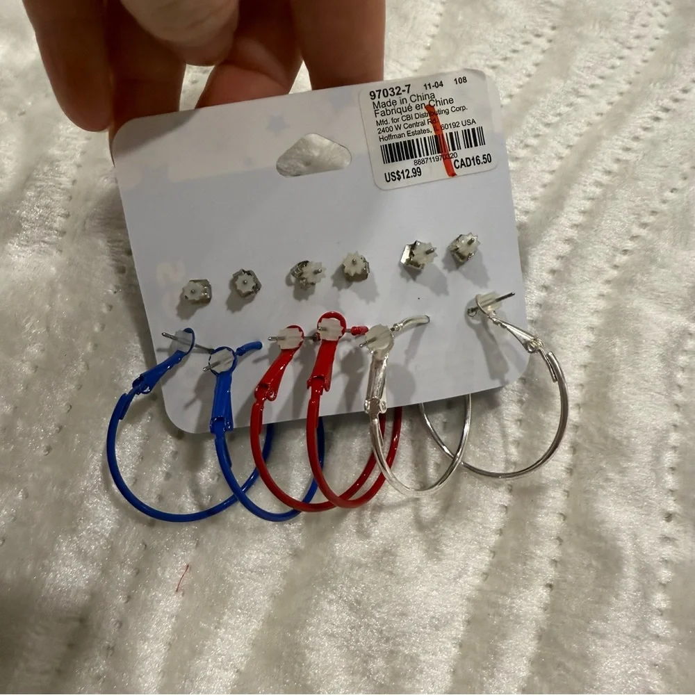 10 for $10 Claire's Silver and Red Jewelry Set